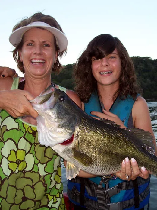 Trophy bass caught on Lake Austin