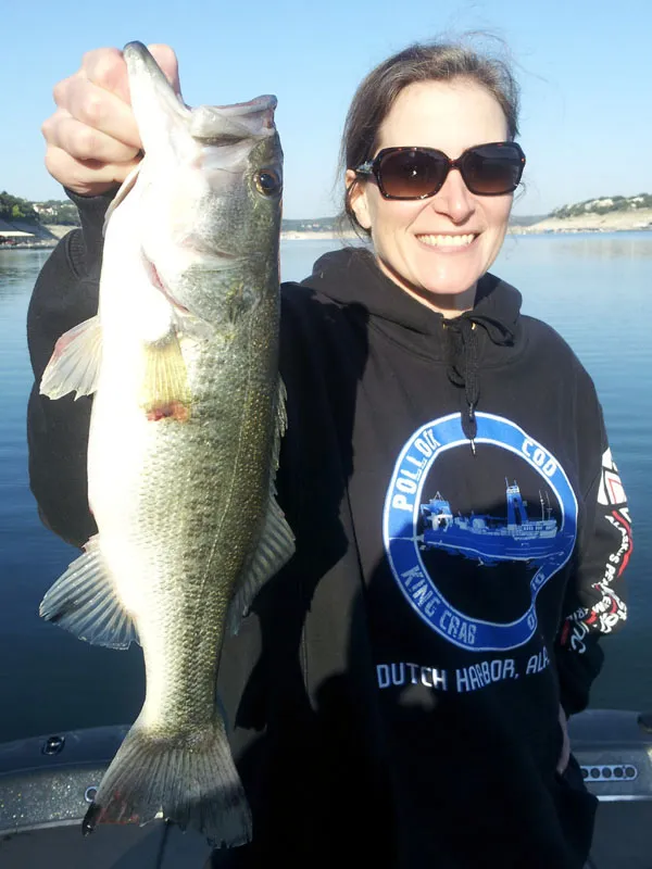 Trophy bass caught on Lake Travis