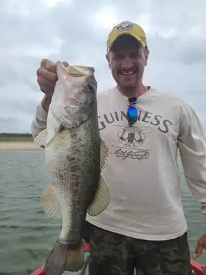 Trophy Texas bass caught on a Texas Bass Adventures trip